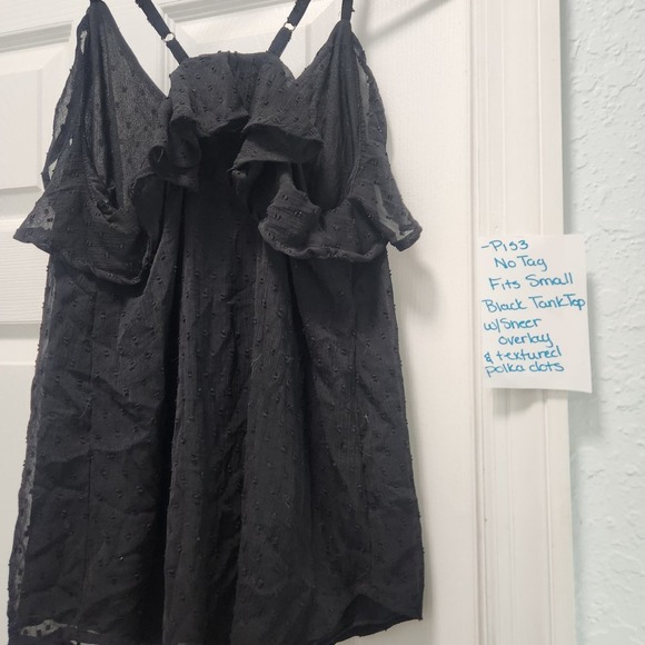 Black polka dot top - Picture 2 of 2